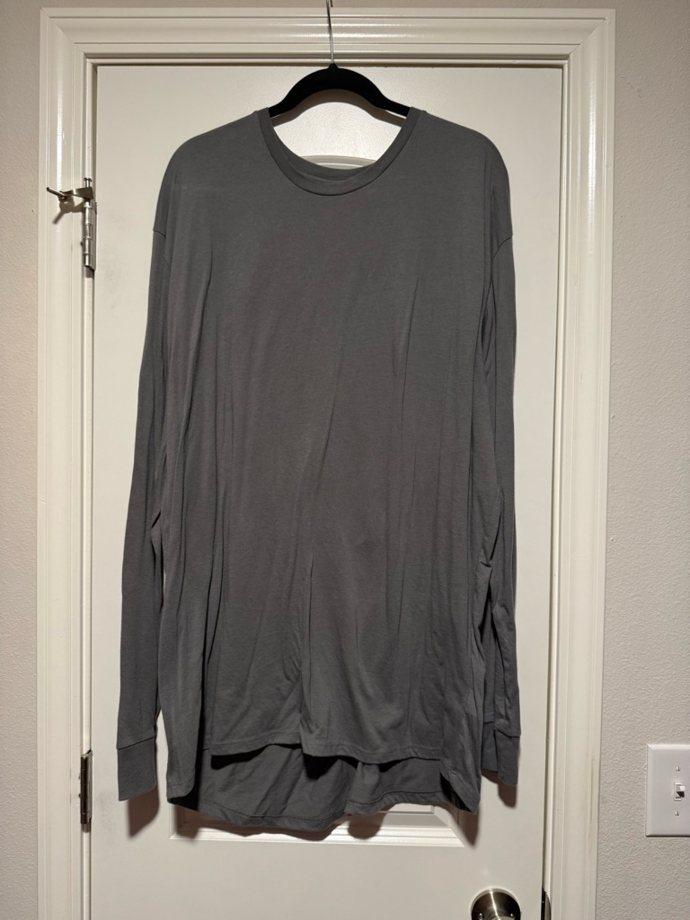 LuLaRoe Long Sleeve Crew in Charcoal Gray